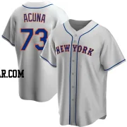 Luisangel Acuna Youth New York Mets Gray Replica Road Jersey