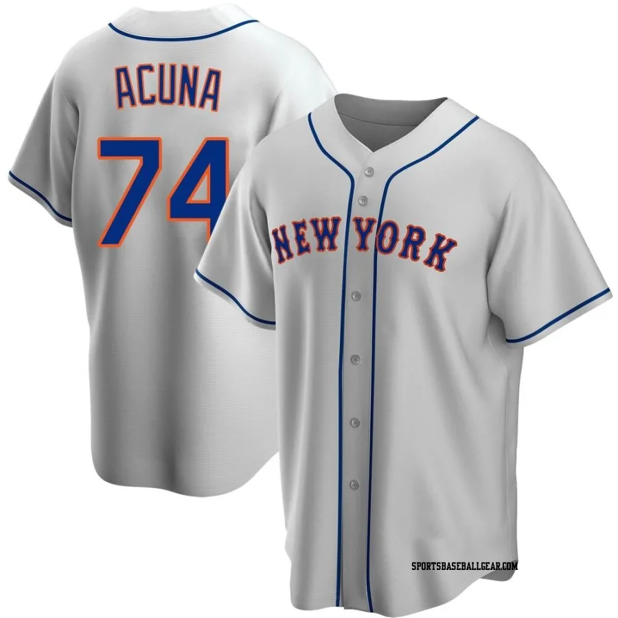 Luisangel Acuna Youth New York Mets Gray Replica Road Jersey