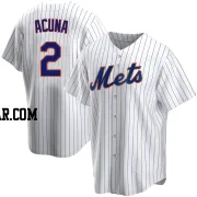 Luisangel Acuna Youth New York Mets White Replica Home Jersey