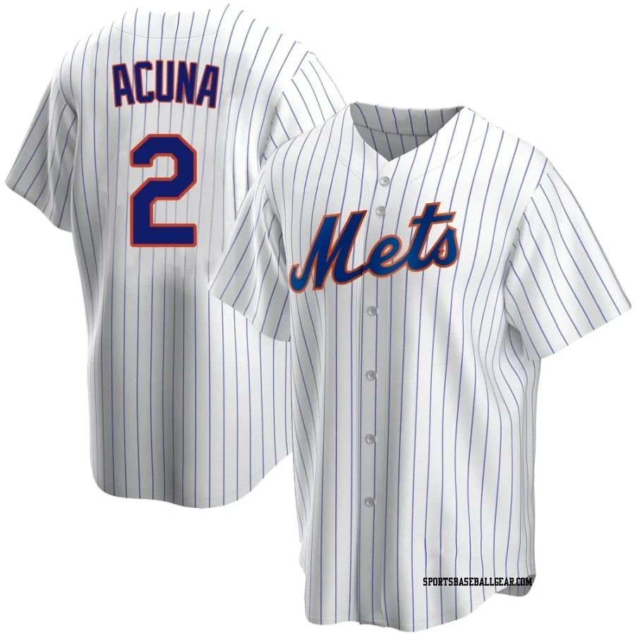 Luisangel Acuna Youth New York Mets White Replica Home Jersey