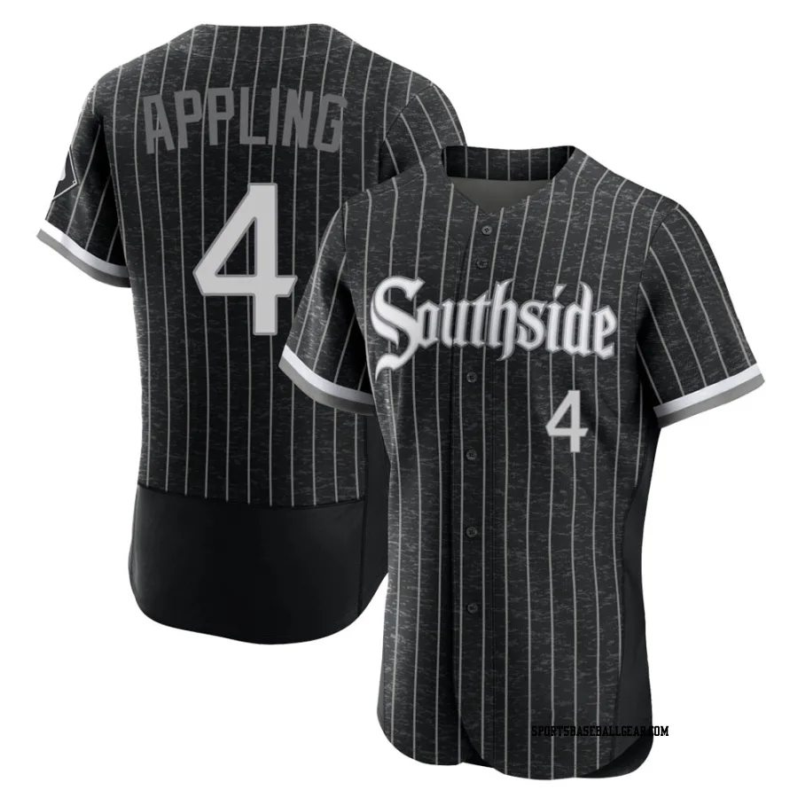 Luke Appling Men's Chicago White Sox Black Authentic 2021 City Connect Jersey