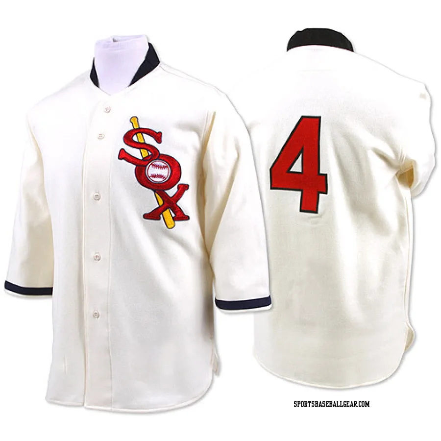 Luke Appling Men's Chicago White Sox Cream Replica Throwback Jersey