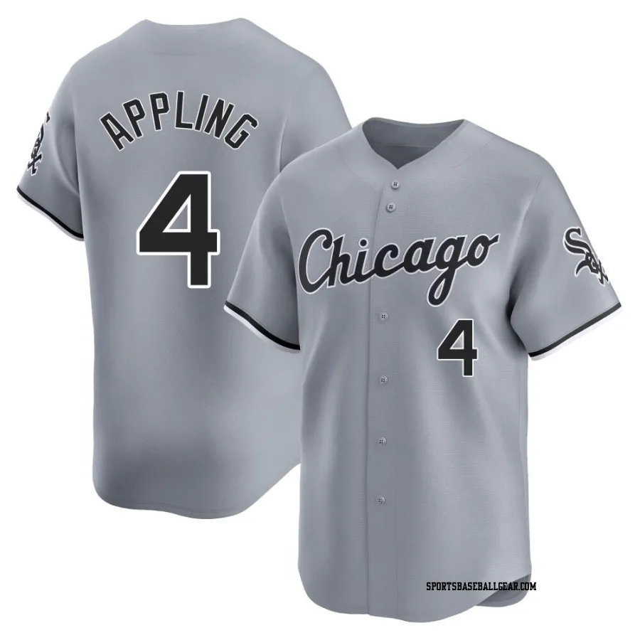 Luke Appling Men's Chicago White Sox Gray Limited Road Jersey