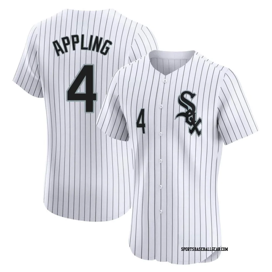 Luke Appling Men's Chicago White Sox White Elite Home Jersey