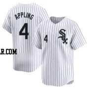 Luke Appling Men's Chicago White Sox White Limited Home Jersey