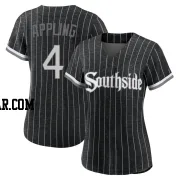 Luke Appling Women's Chicago White Sox Black Replica 2021 City Connect Jersey