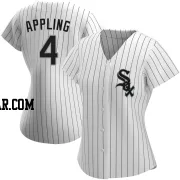 Luke Appling Women's Chicago White Sox White Authentic Home Jersey