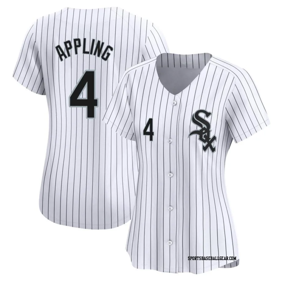 Luke Appling Women's Chicago White Sox White Limited Home Jersey