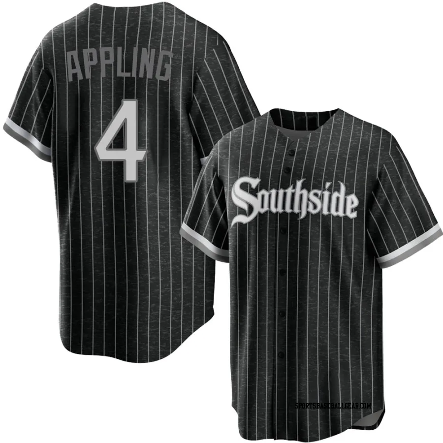 Luke Appling Youth Chicago White Sox Black Replica 2021 City Connect Jersey