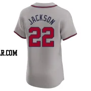 Luke Jackson Men's Atlanta Braves Gray Elite Road Jersey