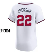 Luke Jackson Men's Atlanta Braves White Elite Home Jersey