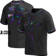 Luke Jackson Men's San Francisco Giants Black Holographic Replica Alternate Jersey