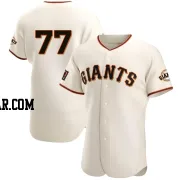 Luke Jackson Men's San Francisco Giants Cream Authentic Home Jersey