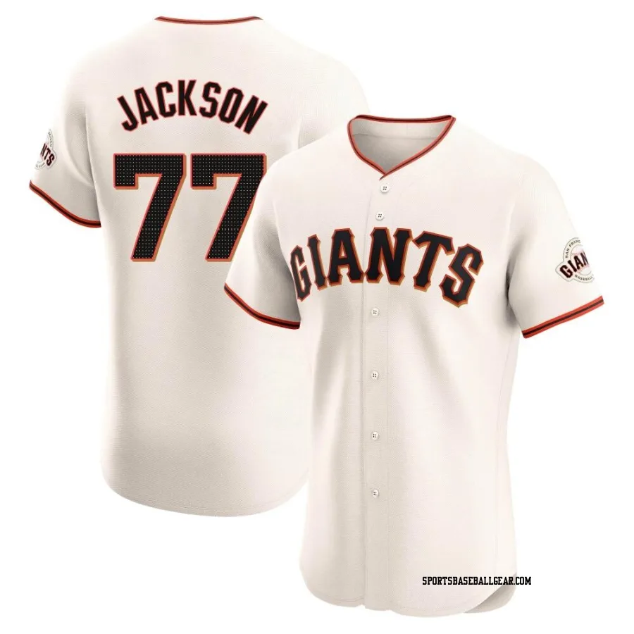 Luke Jackson Men's San Francisco Giants Cream Elite Home Jersey