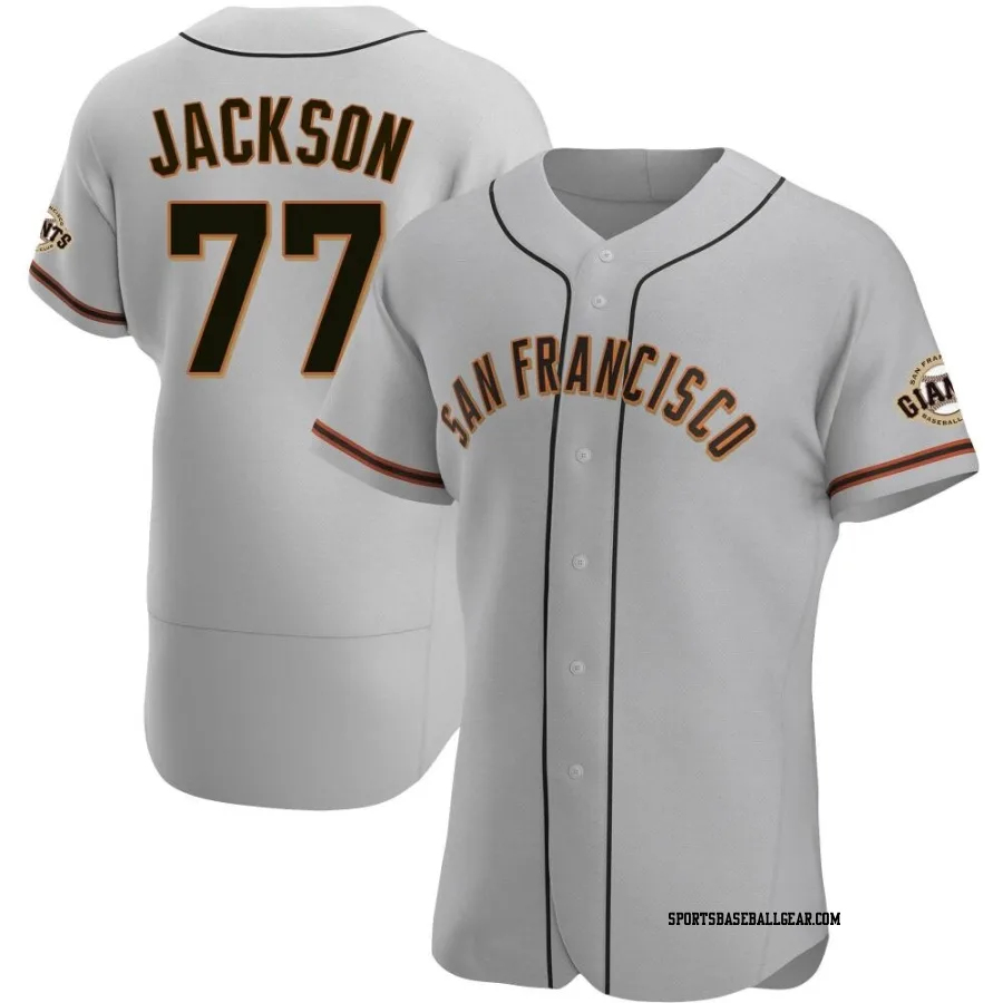 Luke Jackson Men's San Francisco Giants Gray Authentic Road Jersey