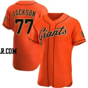 Luke Jackson Men's San Francisco Giants Orange Authentic Alternate Jersey