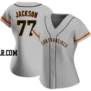 Luke Jackson Women's San Francisco Giants Gray Authentic Road Jersey