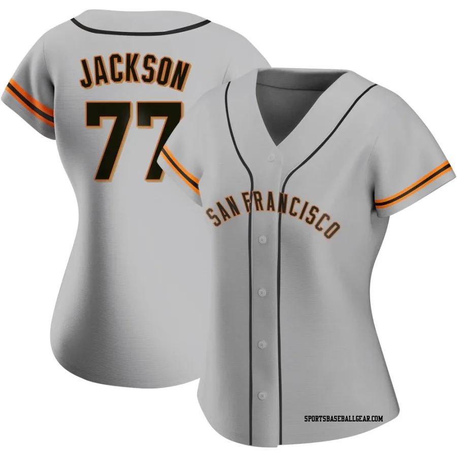 Luke Jackson Women's San Francisco Giants Gray Authentic Road Jersey