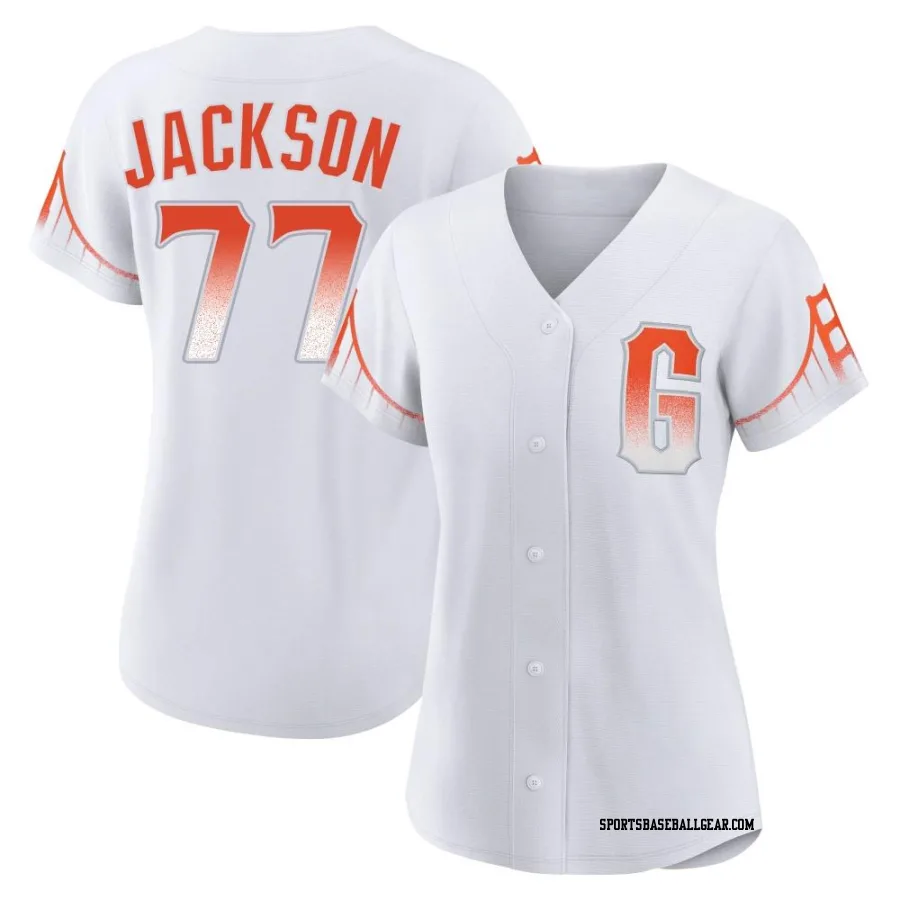 Luke Jackson Women's San Francisco Giants White Authentic 2021 City Connect Jersey