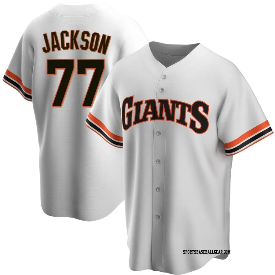 Luke Jackson Youth San Francisco Giants White Replica Home Cooperstown Collection Jersey