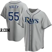 Luke Raley Men's Tampa Bay Rays Gray Replica Road Jersey