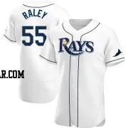 Luke Raley Men's Tampa Bay Rays White Authentic Home Jersey