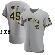 Luke Voit Men's Milwaukee Brewers Gray Authentic Road Jersey