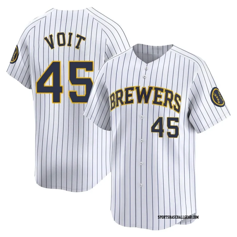 Luke Voit Men's Milwaukee Brewers White Limited Alternate Jersey