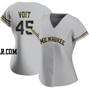 Luke Voit Women's Milwaukee Brewers Gray Replica Road Jersey