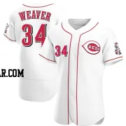 Luke Weaver Men's Cincinnati Reds White Authentic Home Jersey