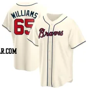 Luke Williams Men's Atlanta Braves Cream Replica Alternate Jersey