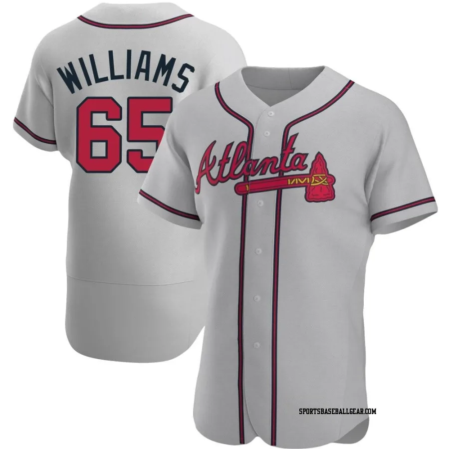 Luke Williams Men's Atlanta Braves Gray Authentic Road Jersey