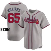 Luke Williams Men's Atlanta Braves Gray Limited Away Jersey