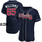 Luke Williams Men's Atlanta Braves Navy Authentic Alternate Jersey