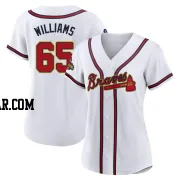 Luke Williams Women's Atlanta Braves Gold Replica White 2022 Program Jersey