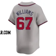 Luke Williams Youth Atlanta Braves Gray Limited Away Jersey