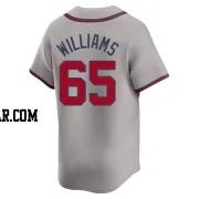 Luke Williams Youth Atlanta Braves Gray Limited Away Jersey