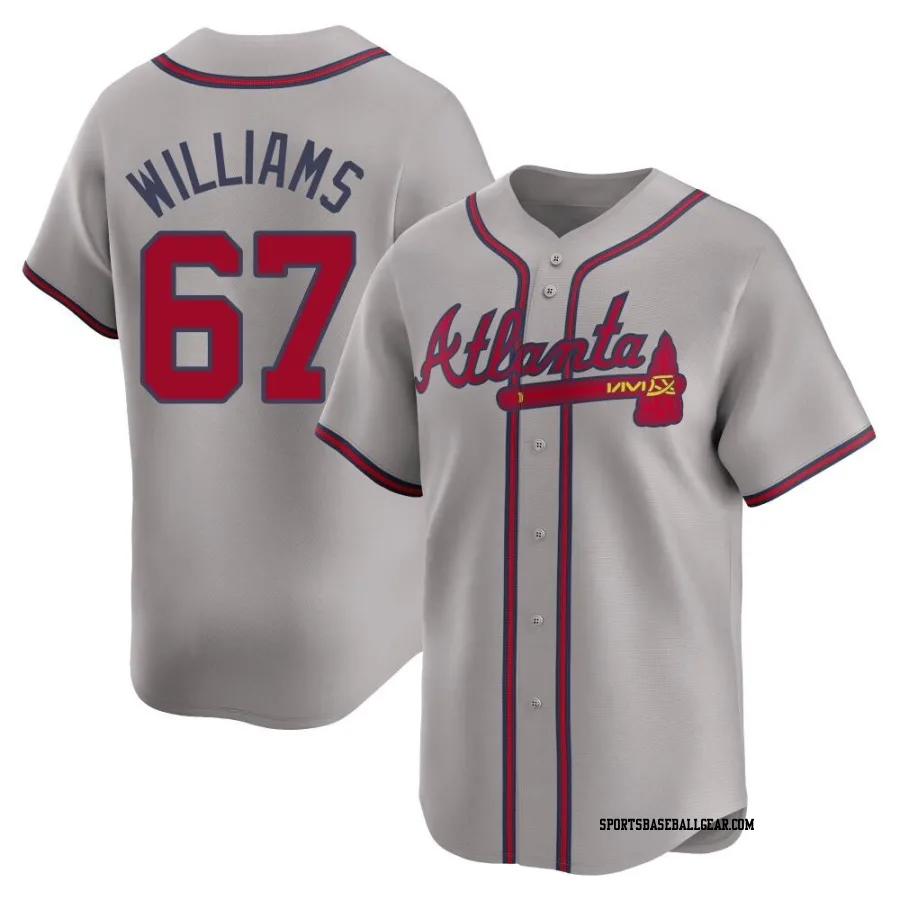 Luke Williams Youth Atlanta Braves Gray Limited Away Jersey