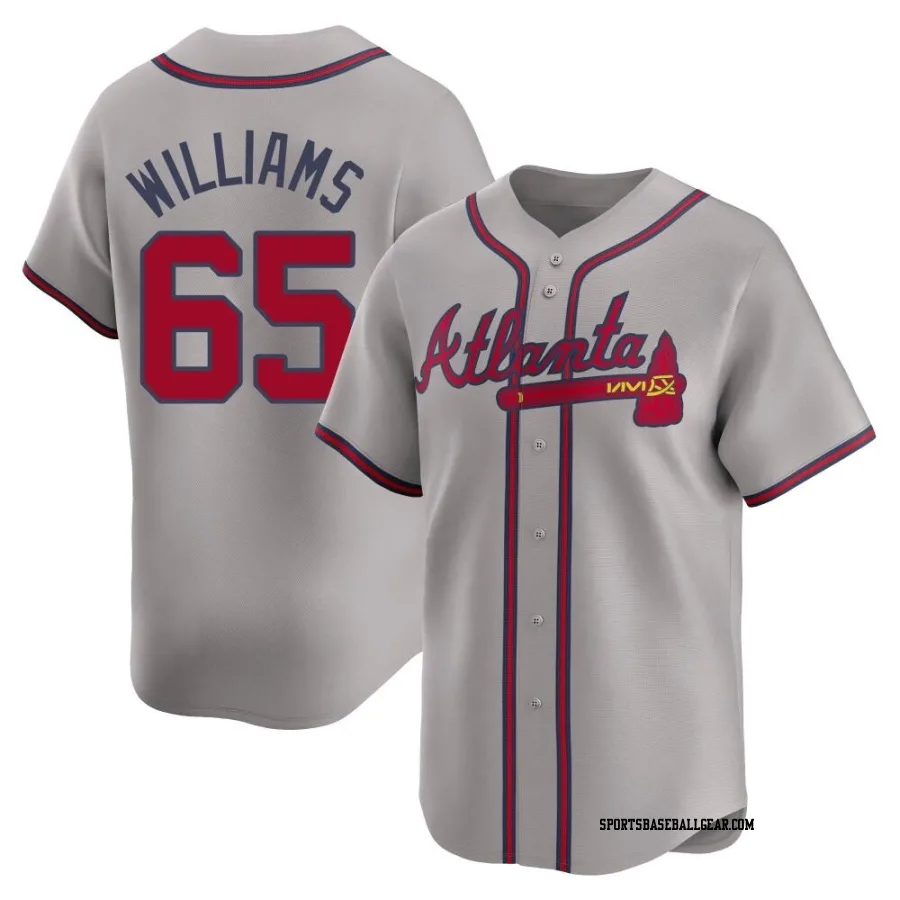 Luke Williams Youth Atlanta Braves Gray Limited Away Jersey