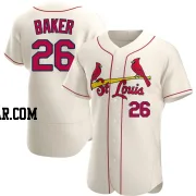 Luken Baker Men's St. Louis Cardinals Cream Authentic Alternate Jersey