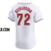 Lyon Richardson Men's Cincinnati Reds White Elite Home Jersey