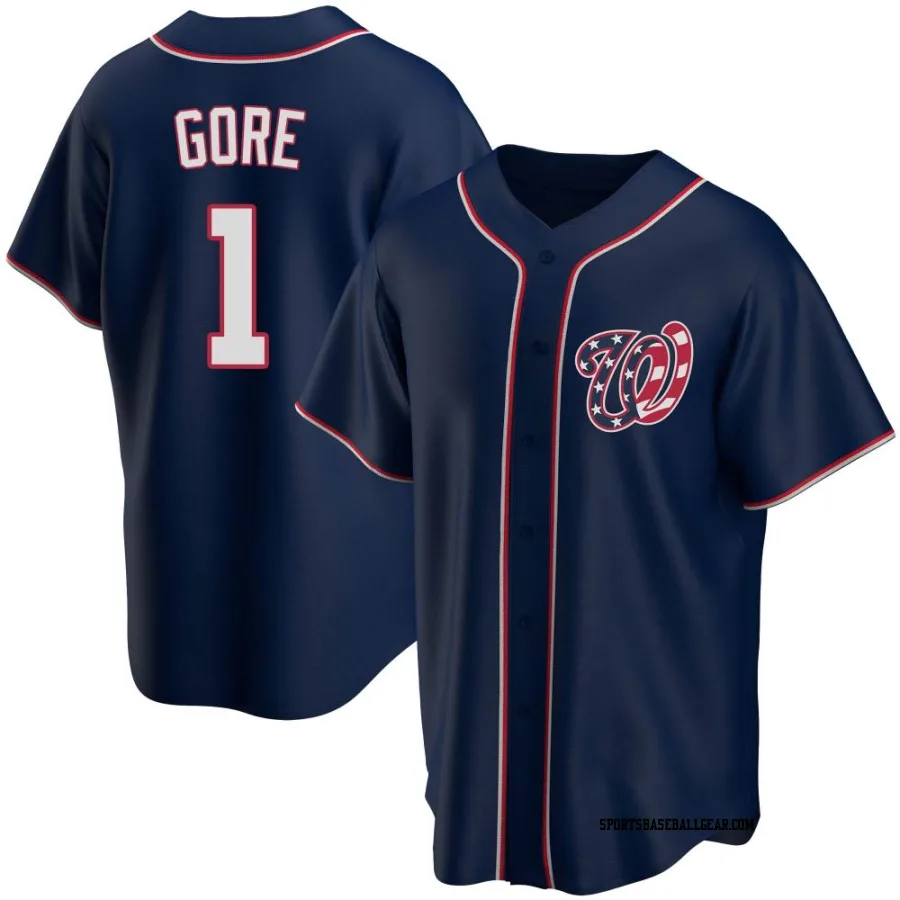 MacKenzie Gore Men's Washington Nationals Navy Replica Alternate Team Jersey