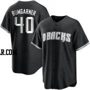 Madison Bumgarner Men's Arizona Diamondbacks Black/White Replica Jersey