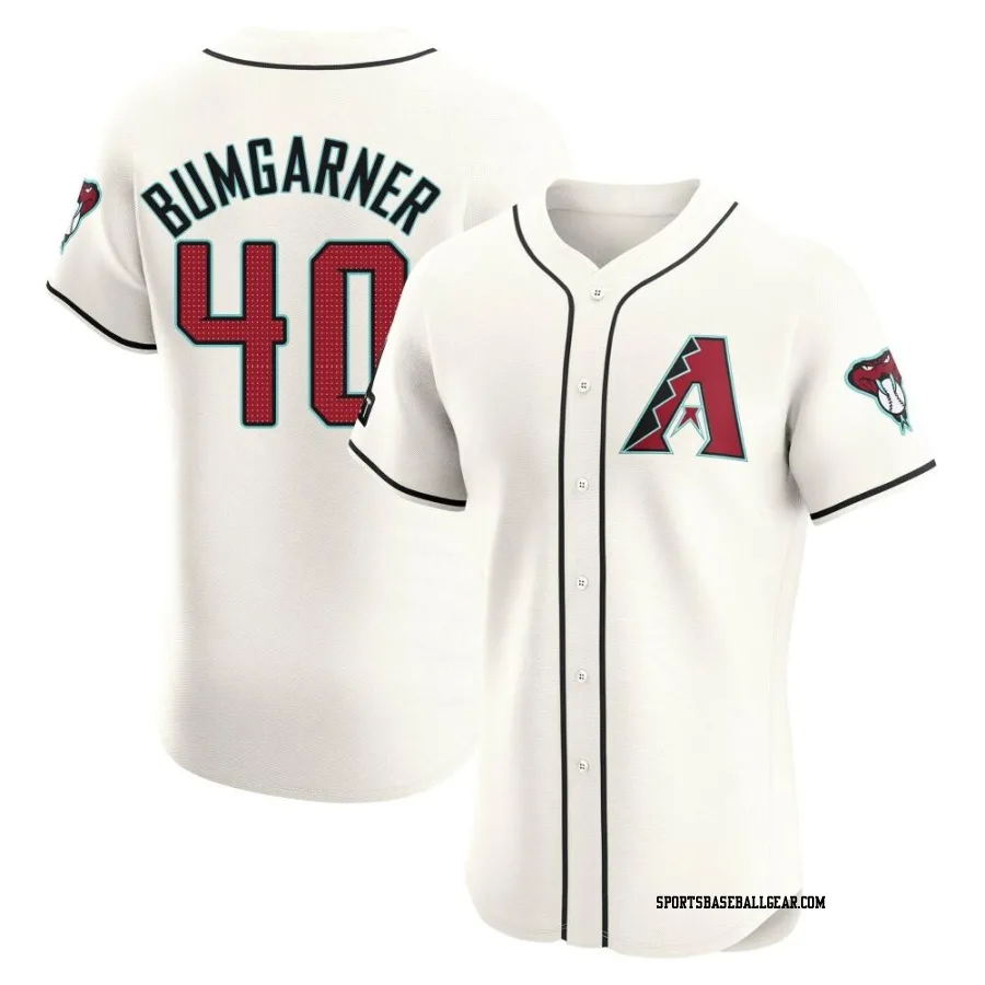 Madison Bumgarner Men's Arizona Diamondbacks Cream Elite Home Patch Jersey