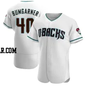 Madison Bumgarner Men's Arizona Diamondbacks White/Teal Authentic Alternate Jersey