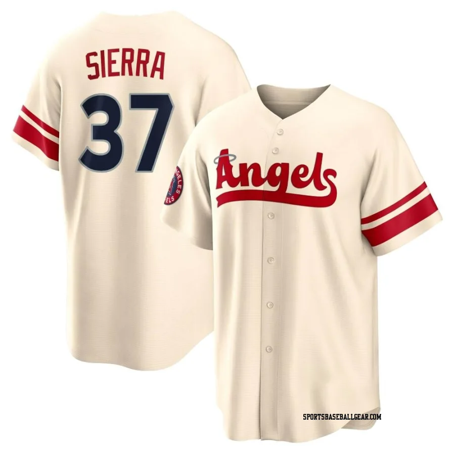 Magneuris Sierra Men's Los Angeles Angels Cream Replica 2022 City Connect Jersey