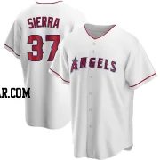 Magneuris Sierra Youth Los Angeles Angels White Replica Home Jersey