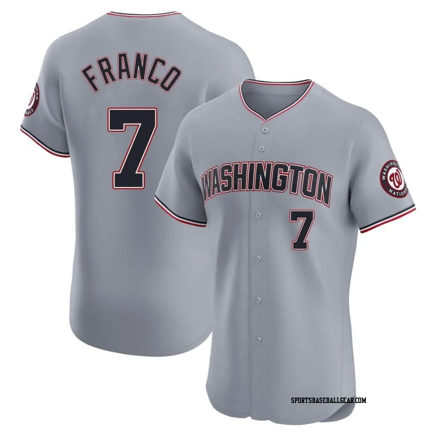 Maikel Franco Men's Washington Nationals Gray Elite Road Jersey