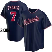 Maikel Franco Men's Washington Nationals Navy Replica Alternate Jersey