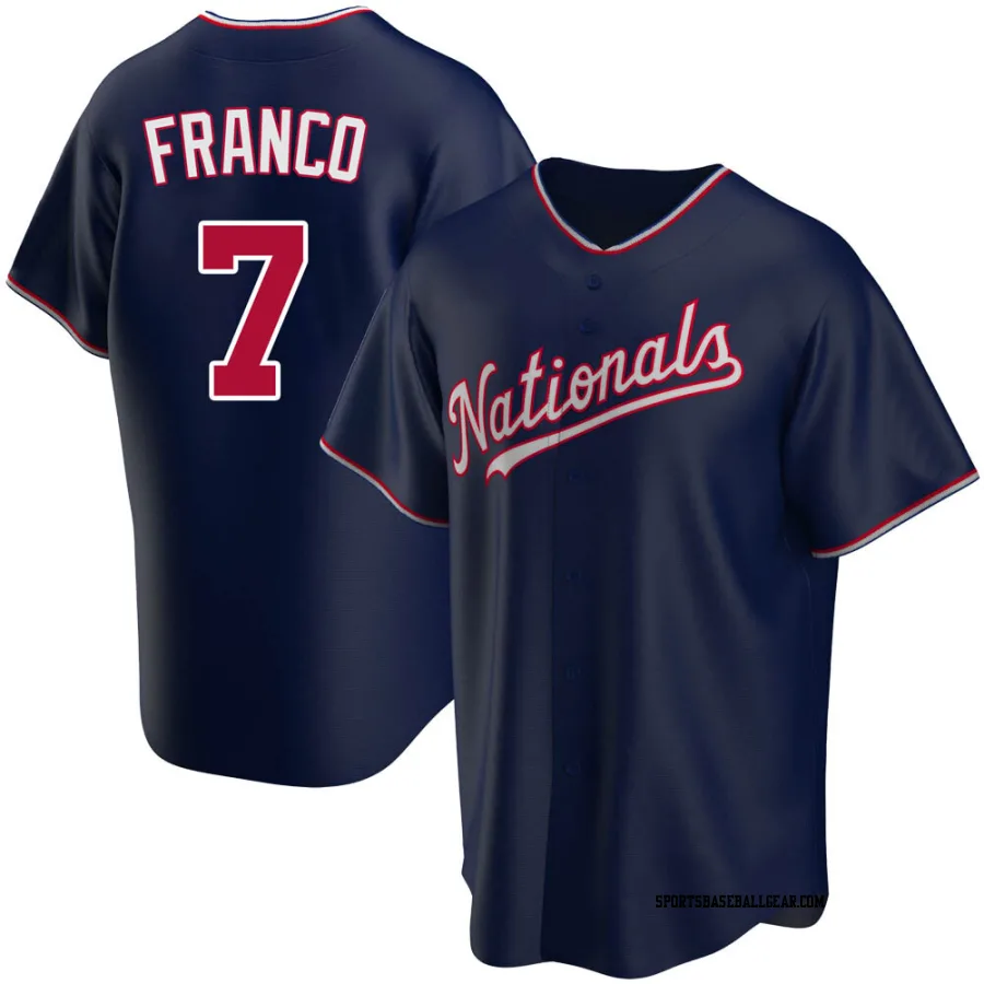 Maikel Franco Men's Washington Nationals Navy Replica Alternate Jersey